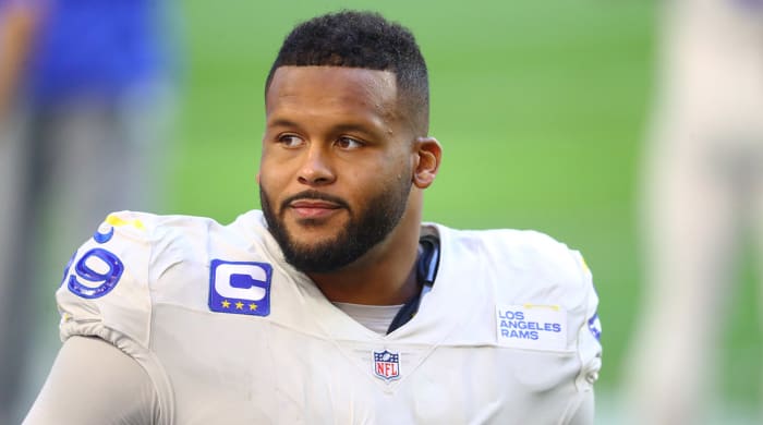 Rams defensive tackle Aaron Donald